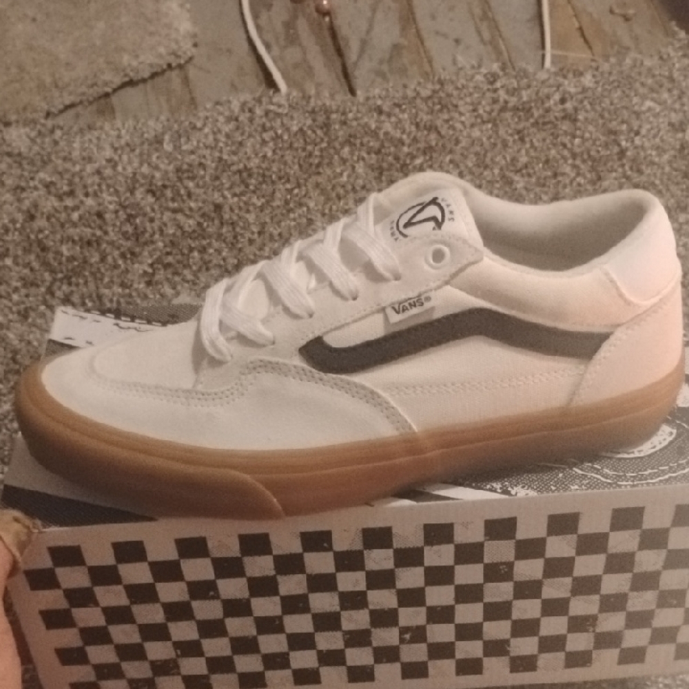 Vans White and Black Sneakers